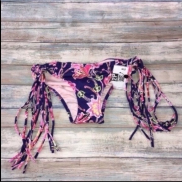Shade & Shore Floral Cheeky Bikini Bottoms - Picture 2 of 6